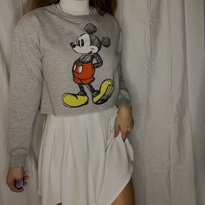 Vintage Mickey Mouse Cropped Crewneck